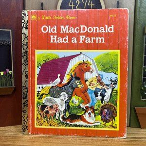 Vintage 1975 Old MacDonald Had a Farm Classic A Little Golden Book